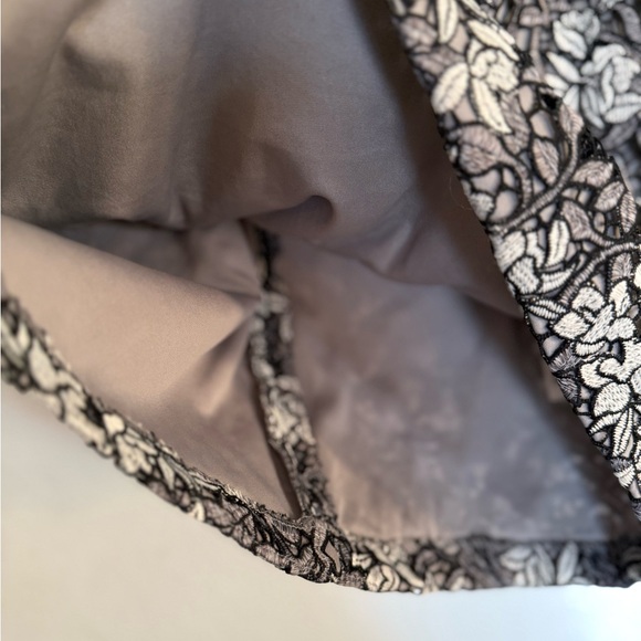 Ralph Lauren Black and Cream Floral Midi Dress - Picture 5 of 7